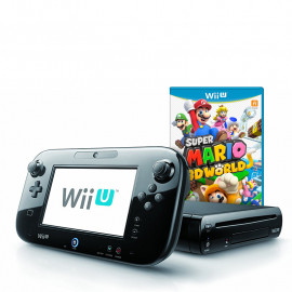 Pack: Wii U Negra 32GB + Mando Pantalla Wii U + Super Mario 3D World B