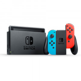 Pack: Nintendo Switch 32GB 2019 JoyCons Rojo y Azul B