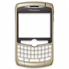 Carcasa Frontal Dorada Blackberry 8300