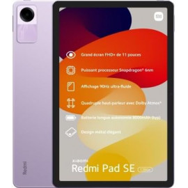 Tablet Xiaomi Redmi Pad SE 4 RAM 128 GB Lavanda 11"