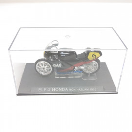 Figura Moto en Miniatura ELF-2 Honda Ron Haslam 1985