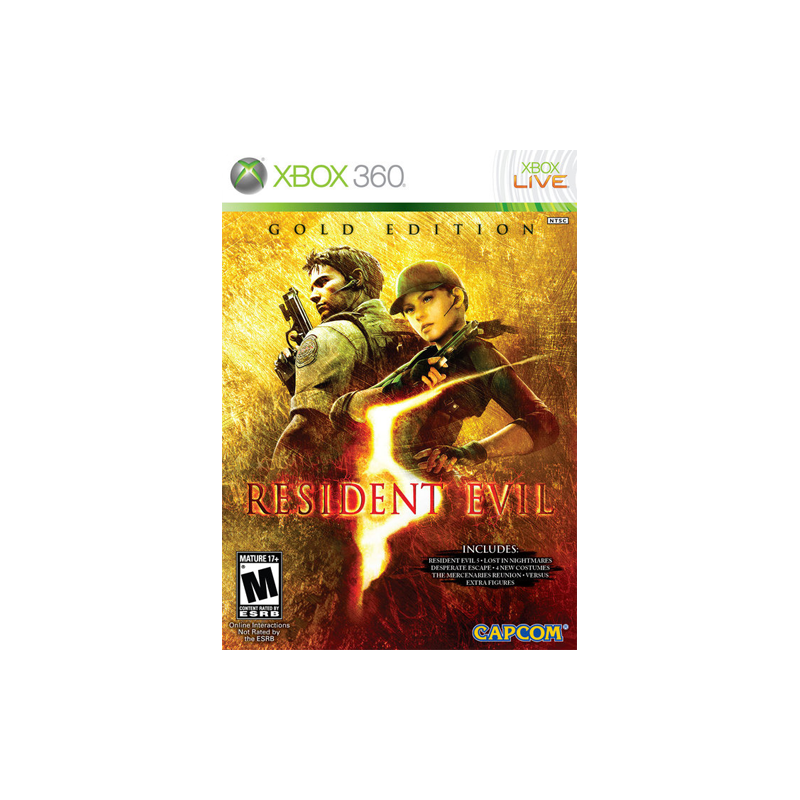 Periodo perioperatorio Mejorar Contaminar Resident Evil 5 Gold Edition Xbox360 (SP)