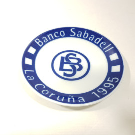 Sargadelos Plato Cafe Banco Sabadell 1995