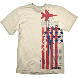 Camiseta Call of Duty Top Secret Crema Talla XL