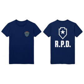 Camiseta Resident Evil 2 R.P.D. Azul Talla L