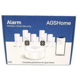 Alarma para Casa WiFi AgsHome 1 Sirena 5 Sensor 2 Mandos