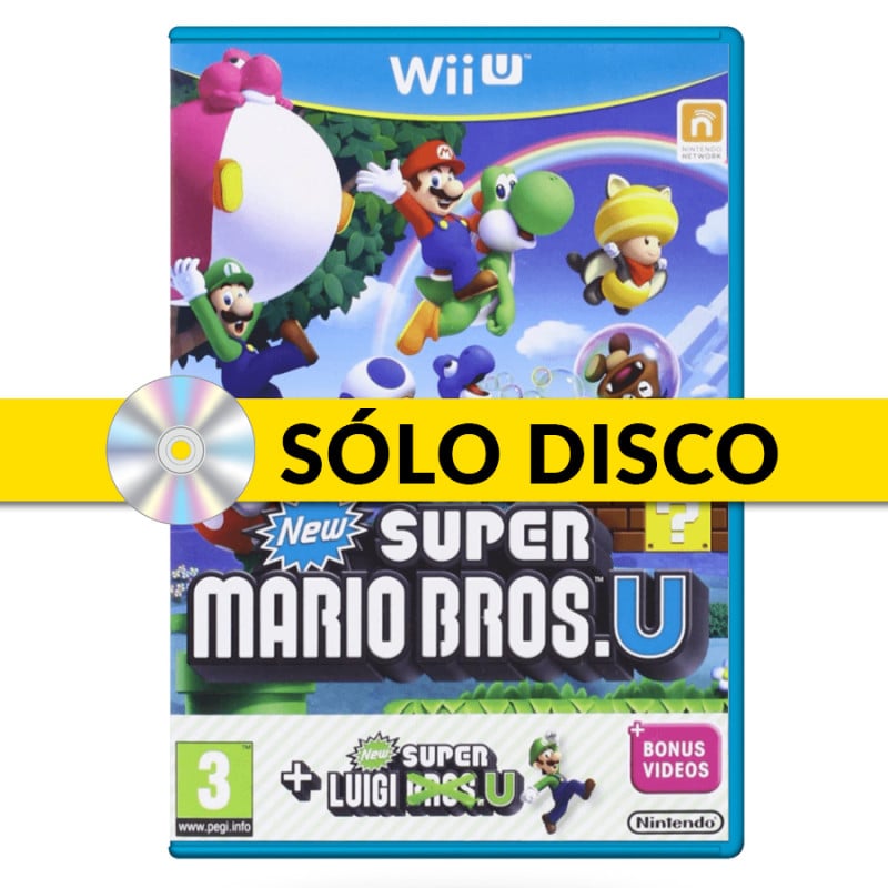 Jeu Wii U New Super Mario Bros U, Version PAL Française - Bon état, Disque Rayé, Livraison Rapide