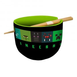 Cuenco Ramen con Palillos Minecraft Stor