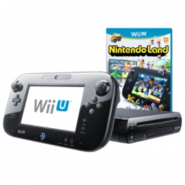 Pack: Wii U Negra 32GB + Mando Pantalla Wii U + Nintendo Land B