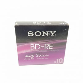 Pack 10x BluRay Sony BD-RE 25GB
