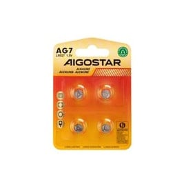 Pila de Boton AG7 LR927 de 1,5V 4 Unidades Aigostar
