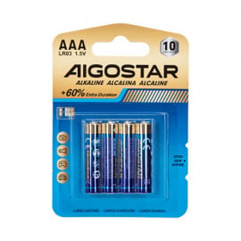 Pila Alcalina LR03 AAA Pack 4 Unidades Aigostar