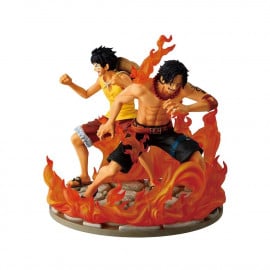 Figura Ichibansho One Piece Ace y Luffy Dramatic Memories Banpresto