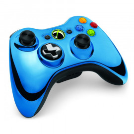Mando Microsoft Wireless Azul Metalizado Xbox360