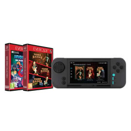 Consola Evercade EXP-R Neon Retro + Tomb Raider Collection 1 + Indie Heroes 3