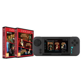 Consola Evercade EXP-R Neon Retro + Tomb Raider Collection 1 y 2