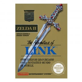 Zelda II The Adventure of Link Cartucho Dorado NES (SP)