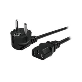 Cable Alimentacion Shucko Macho-Hembra 500W 1.5m CB6278 Negro Unico