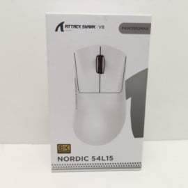 Raton Gaming Inalambrico Attack Shark V8 Nordic 54L15 Blanco