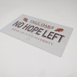 Figura Placa Metalica Resident Evil No Hope Left