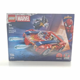 Juguete LEGO Coche de Spider-Man vs. Lobezno Venomizado 76336