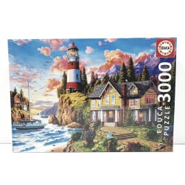 Puzzle 3000 Faro Cerca del Océano Educa 18507