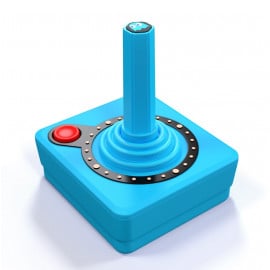 Joystick Inalambrico Atari CX40+ Edicion Pac-Man Azul