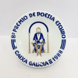 Sargadelos Plato 8º Premio de Poesia Esquio Caixa Galicia 1988