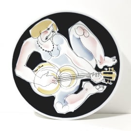 Sargadelos Plato Serie Harmonicas III Granadina Felipe Criado Nº886/1000