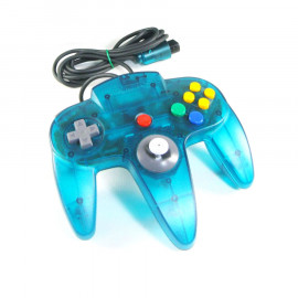 Mando Nintendo 64 Azul Transparente