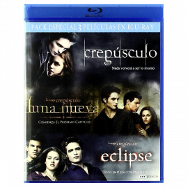 Pack Crepusculo, Luna Nueva y Eclipse BluRay (SP)